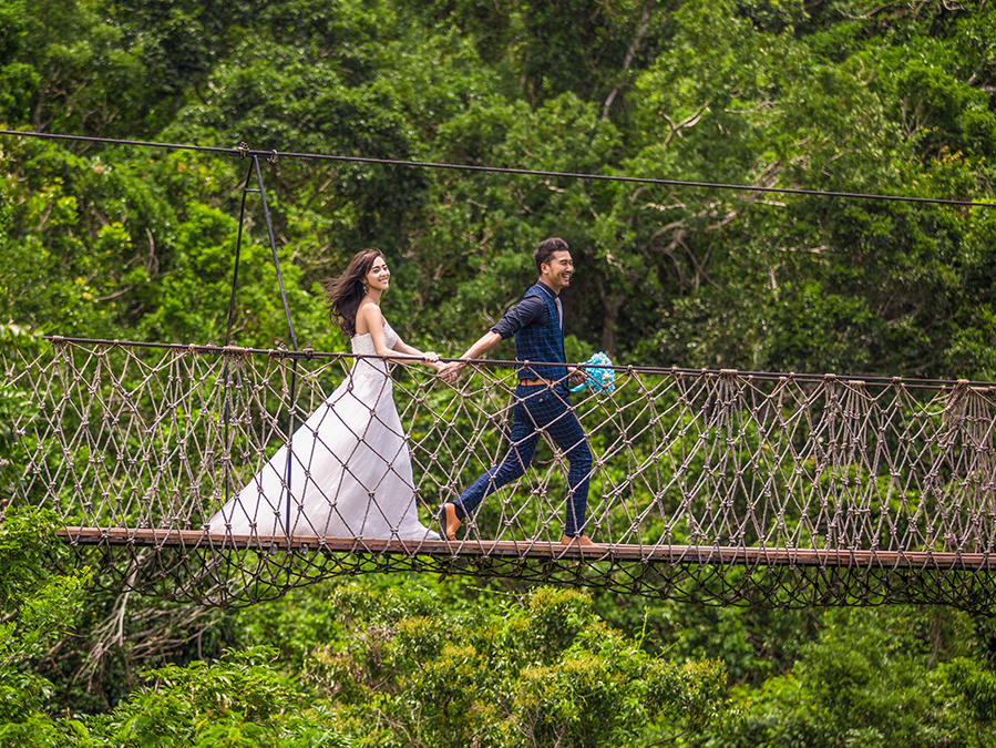 三亚米娅婚纱摄影亚龙湾森林公园尊贵套餐，