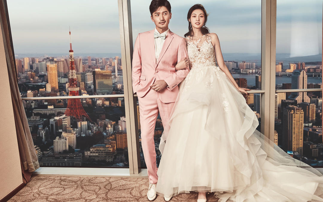 团购套餐  韩式唯美婚照 外景+内景+ 底片全送