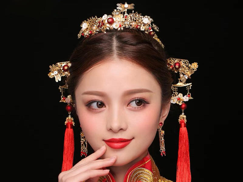 【菲度热销】资深化妆师市内新娘早妆包头饰可试妆