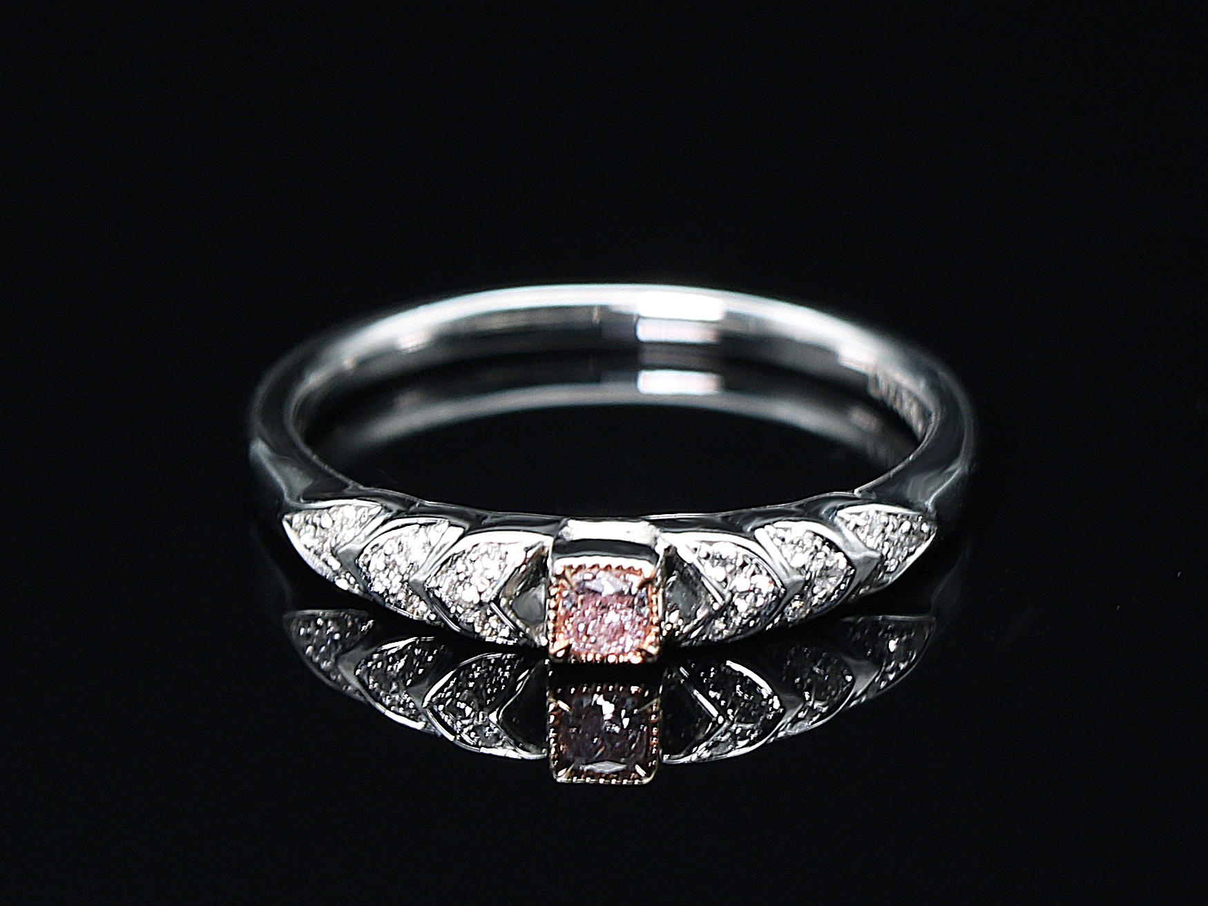 【特蕾莎】麦穗粉钻少女钻戒