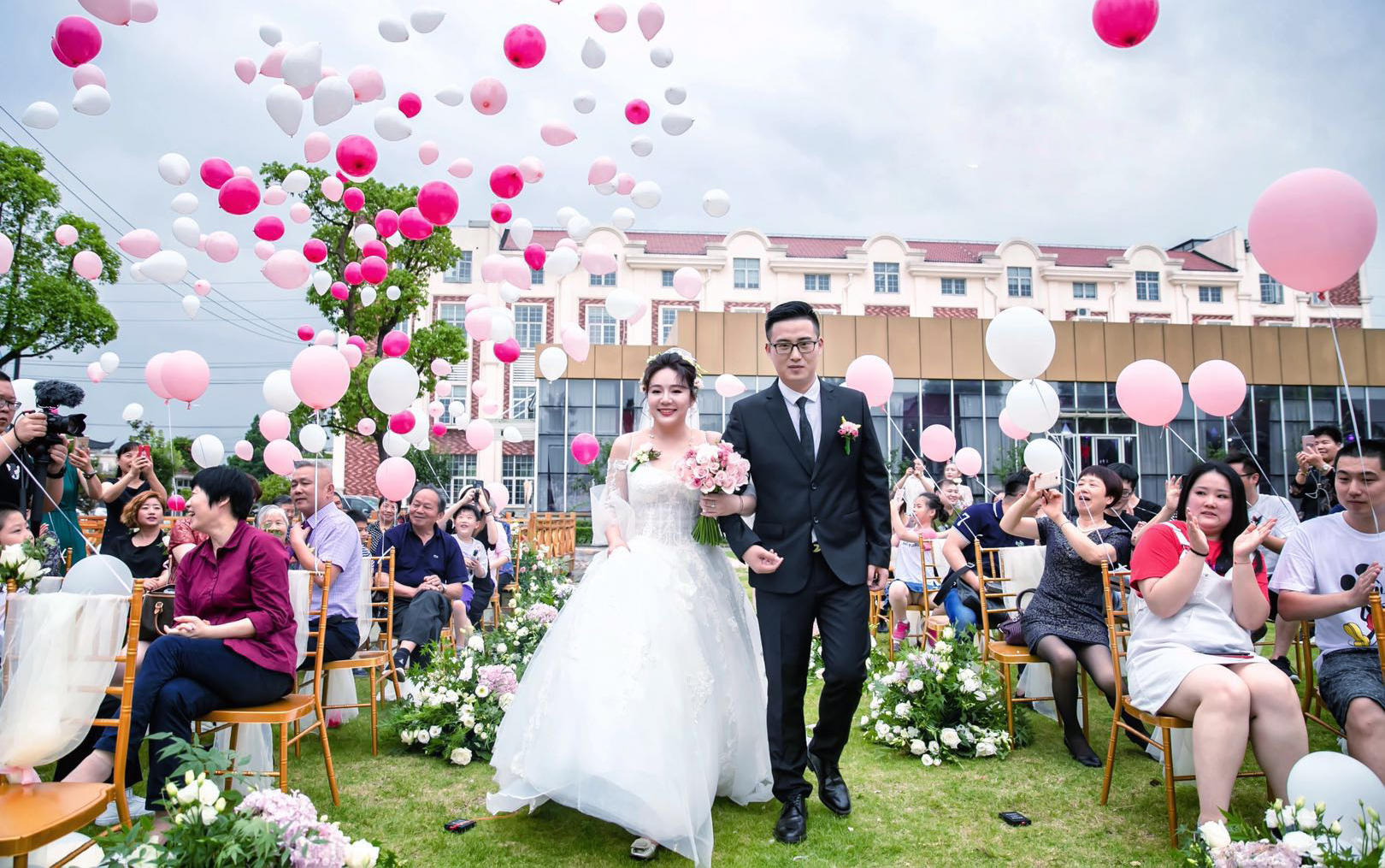 ins風香檳粉 青浦婚禮 喜悅婚禮定制