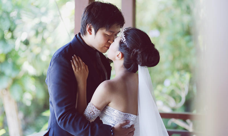 巴厘岛蝴蝶别墅水上婚礼