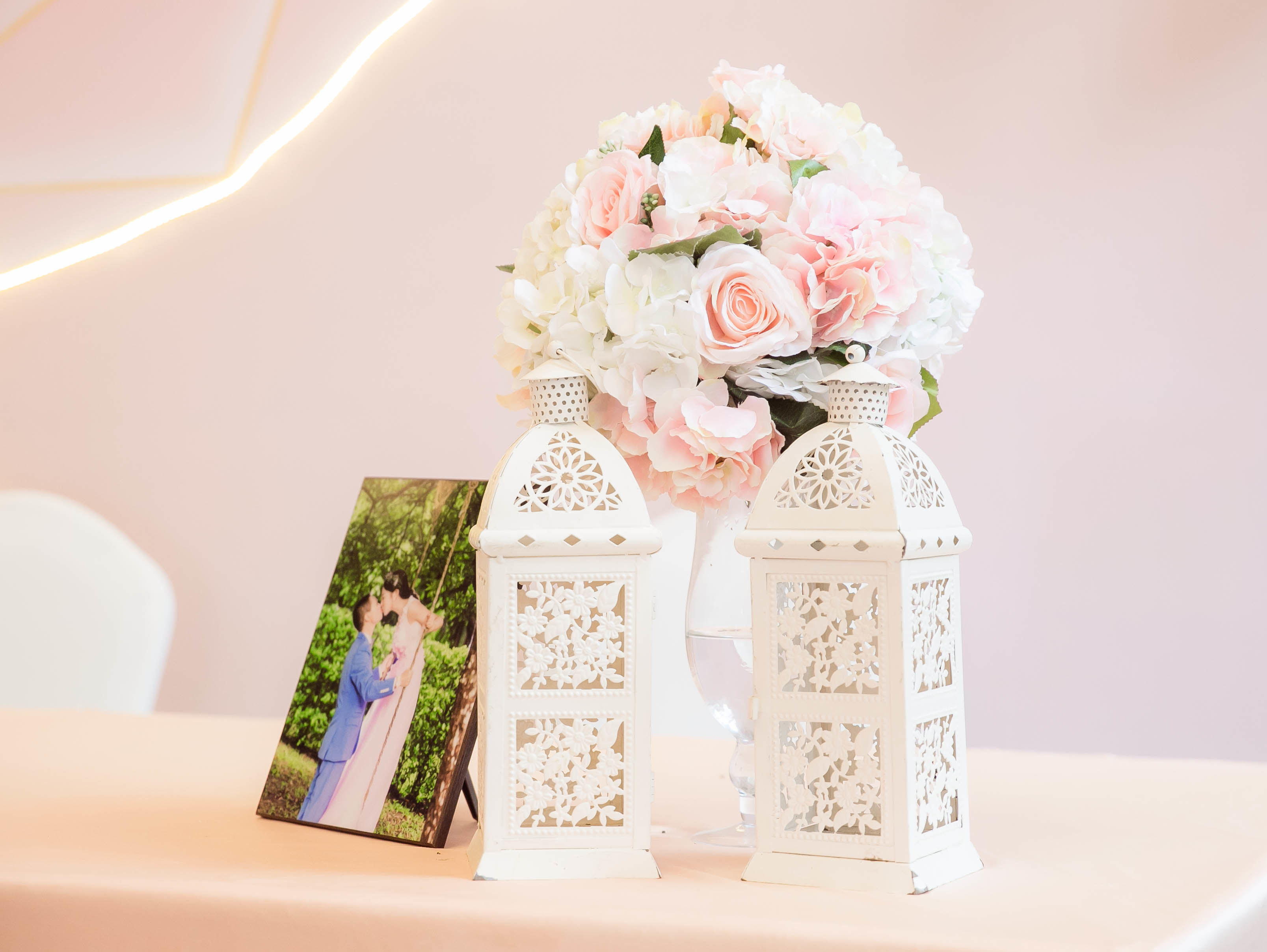 【皇家婚礼】特价优惠简约粉色室内婚礼