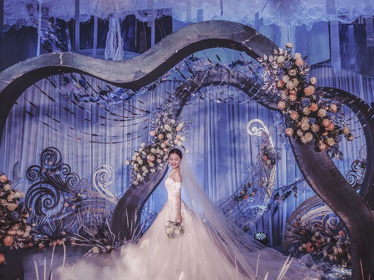 海洋主题婚礼 《蓝尾鲸相爱》