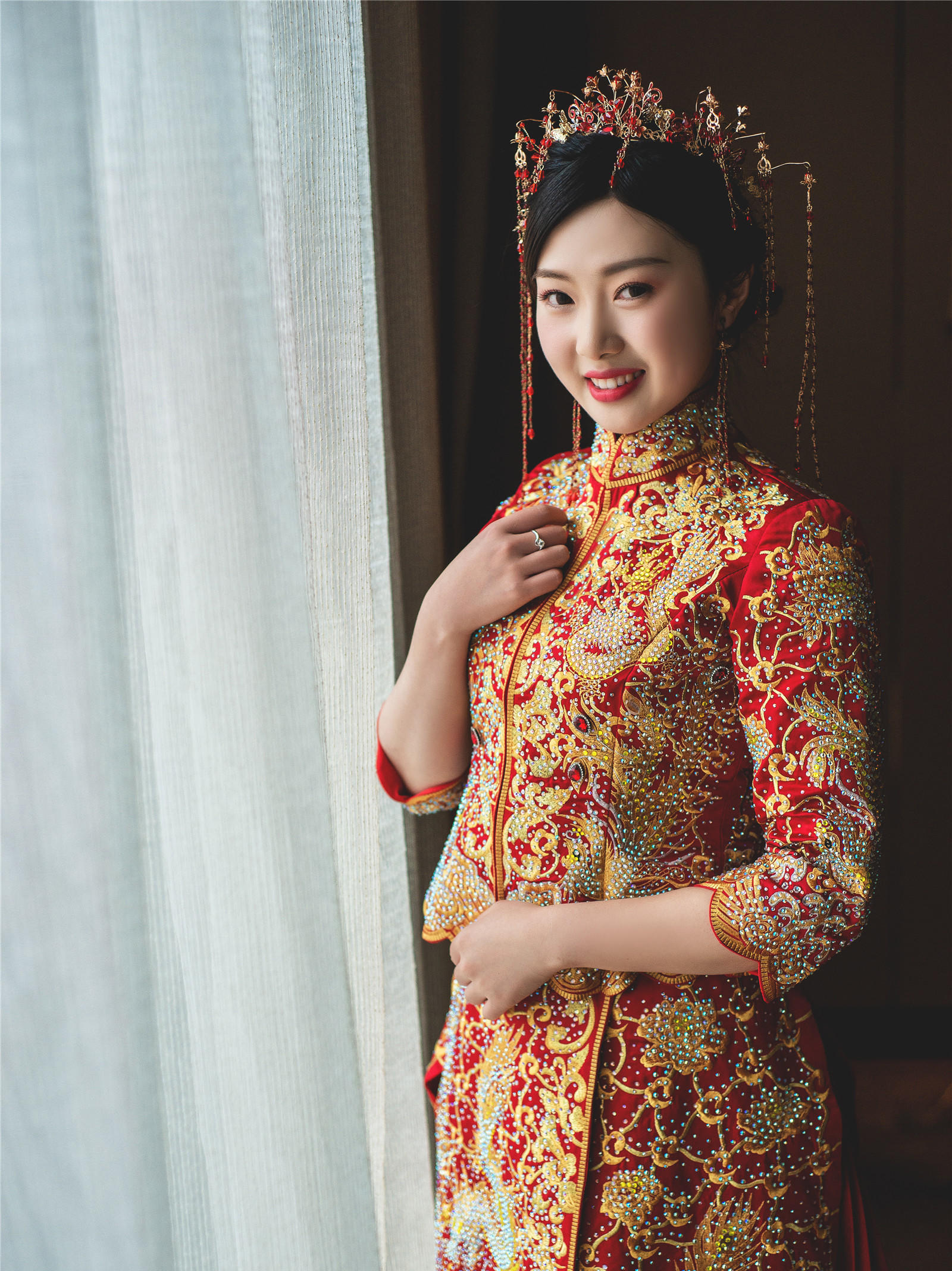 【芭妃婚紗】百褶燙鉆秀禾服