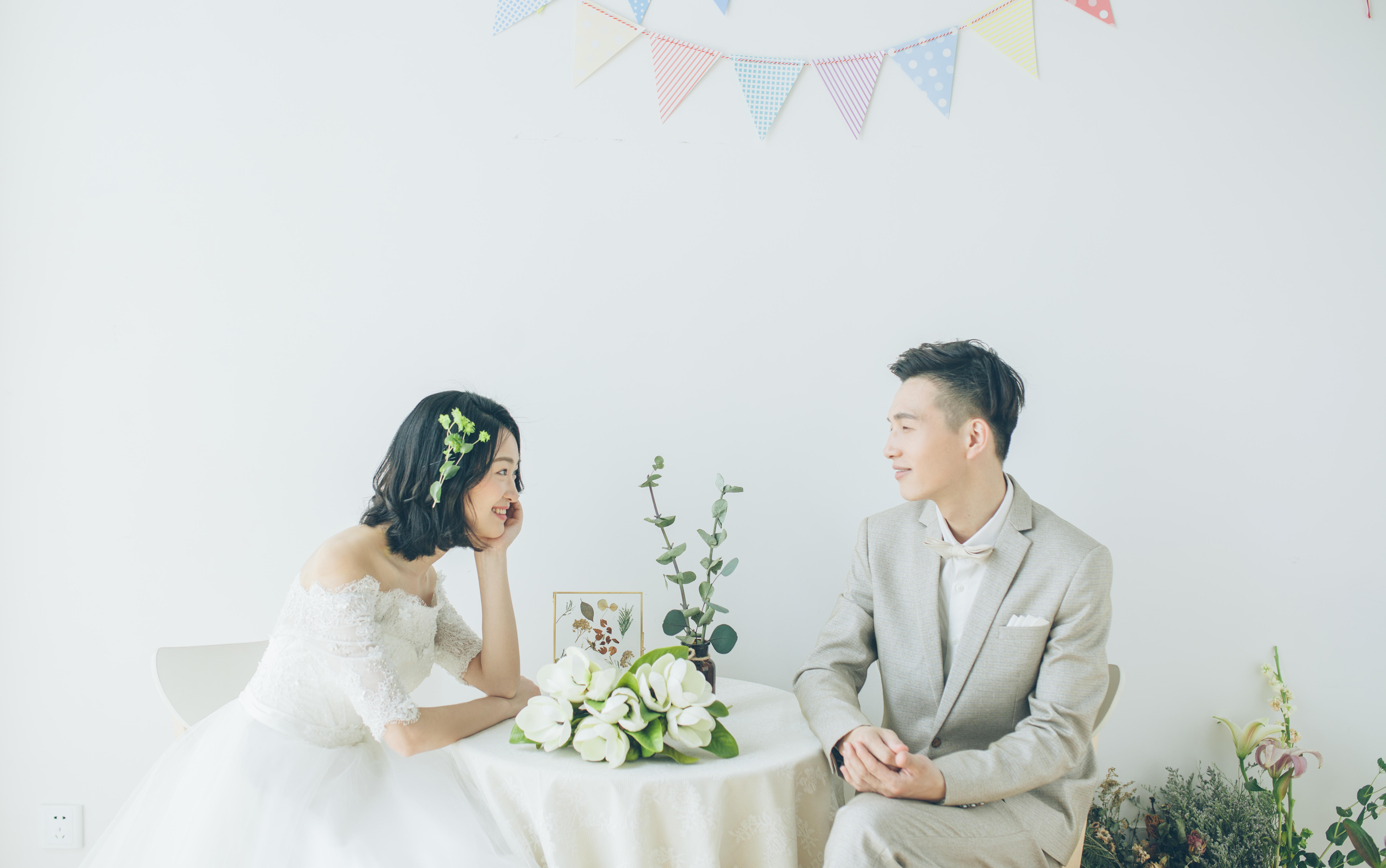 花漾文艺婚纱写真馆2018婚纱B套系5980