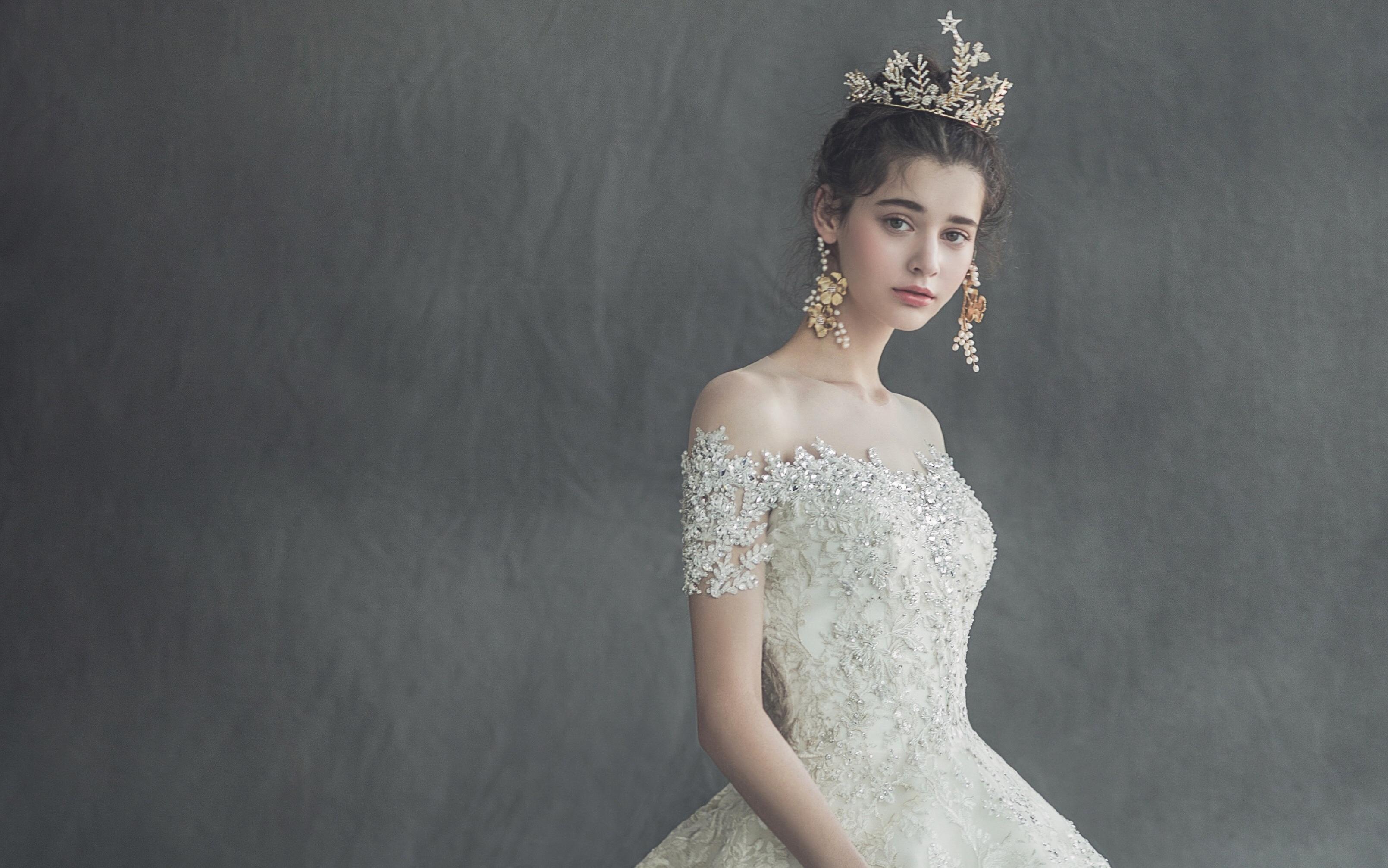 【浅浅屿纱】臻品租赁2件套 高定品牌主纱+敬酒服