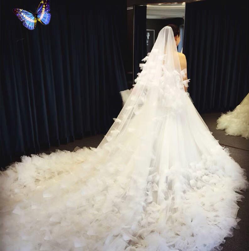 仪式主纱+敬酒服+伴娘服四件套