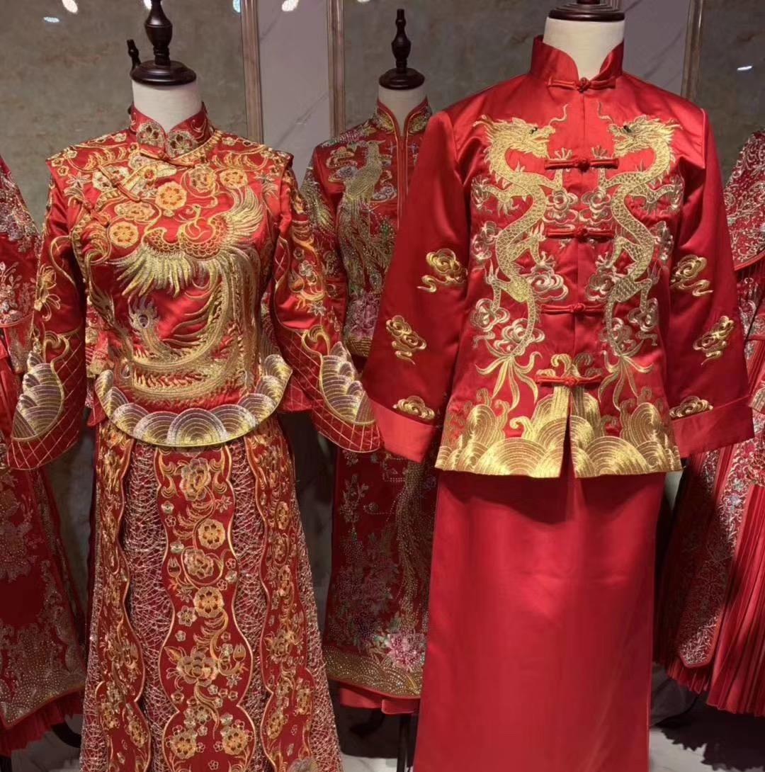 【嫁美格格】高端中式秀禾龙凤褂