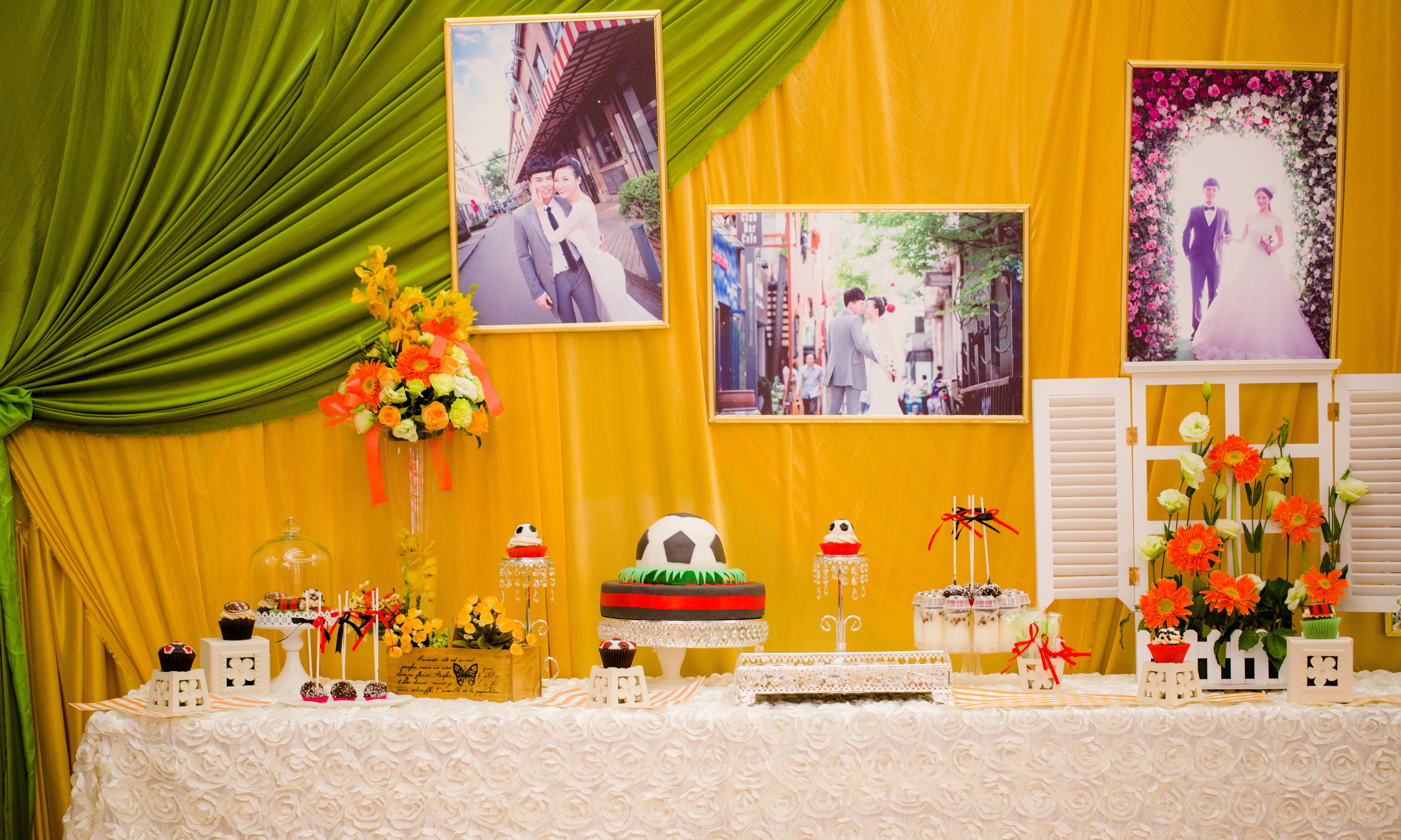 football wedding——秋季橘色婚礼
