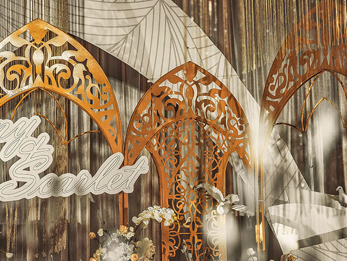 【巨匠婚礼】轻奢欧式华丽金色主题定制婚礼