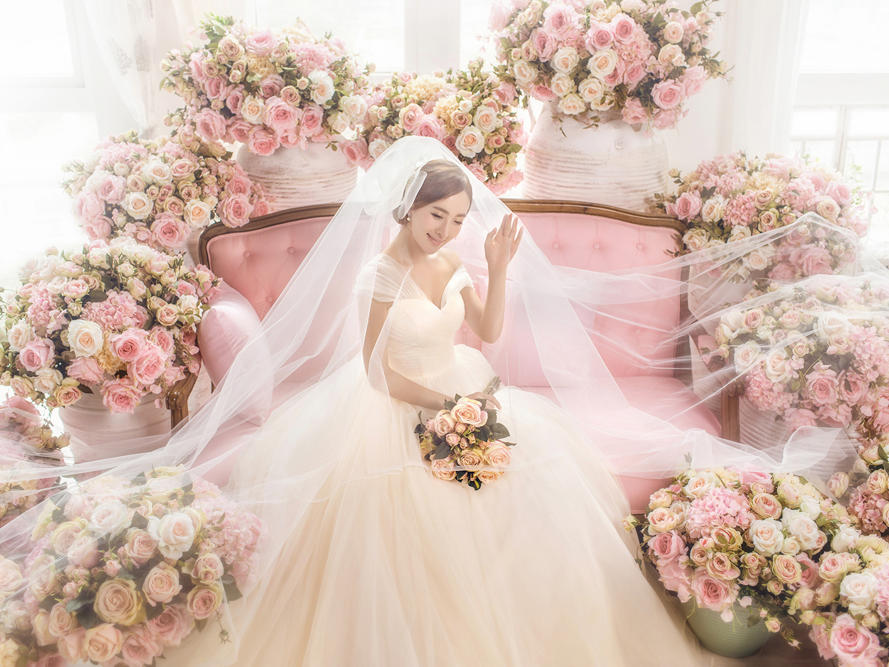 韩式婚纱照 - 粉红恋人