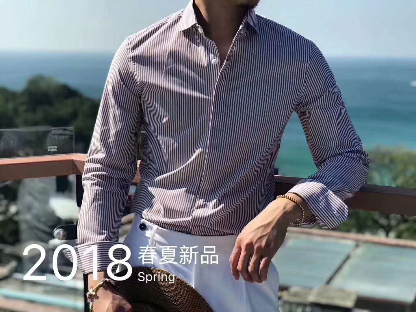 靓雪  修身高棉免烫衬衫裤子二选一