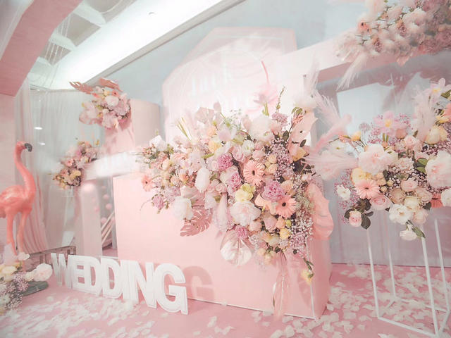 【艾尔婚礼】粉色婚礼/INS火烈鸟主题