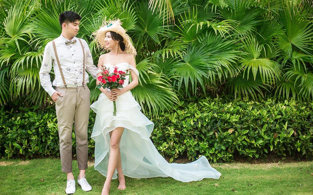 乐蜜旅拍【三亚】珊瑚宫殿+接机+6000元婚嫁礼