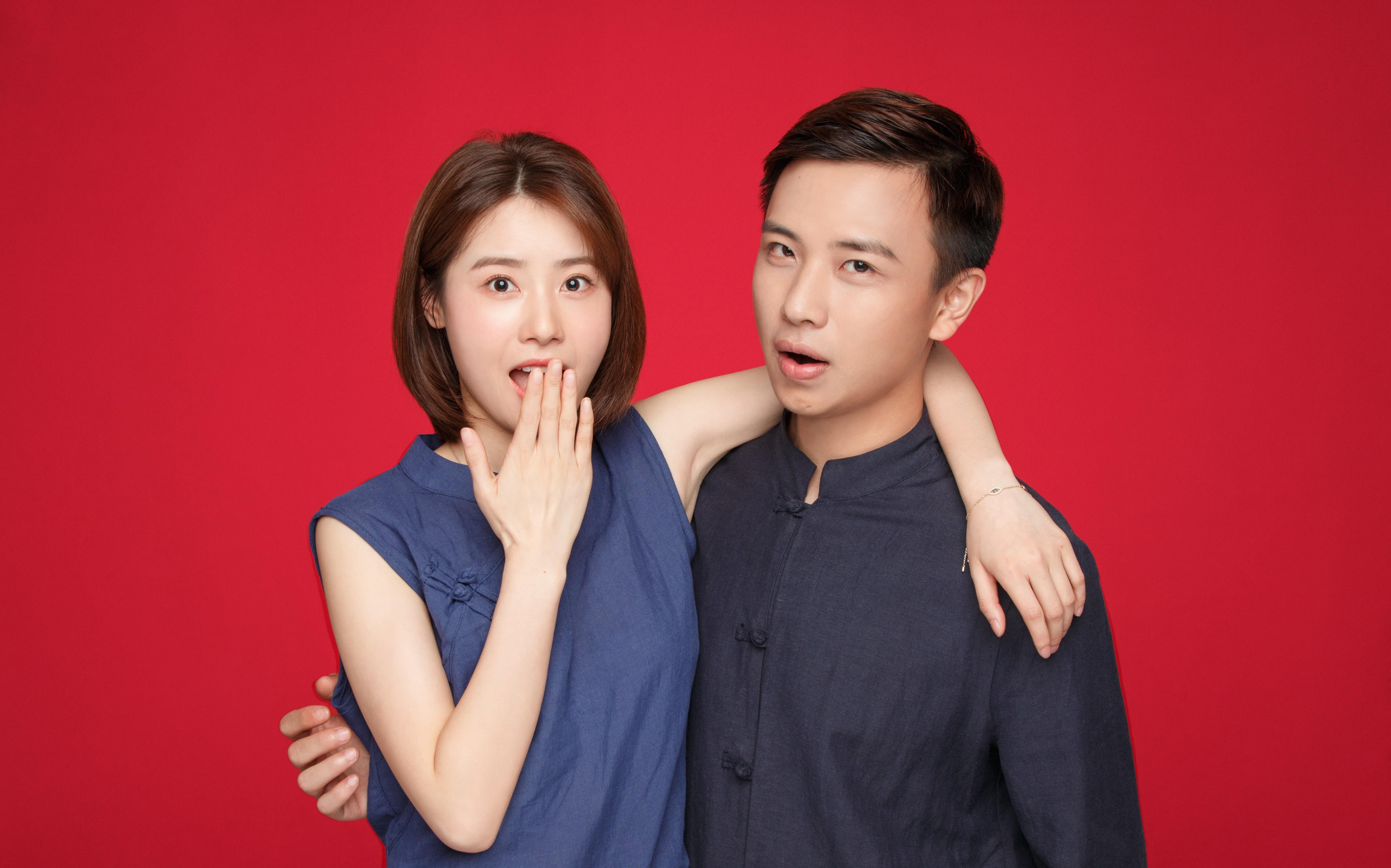 天真蓝 结婚登记照 民政局可用