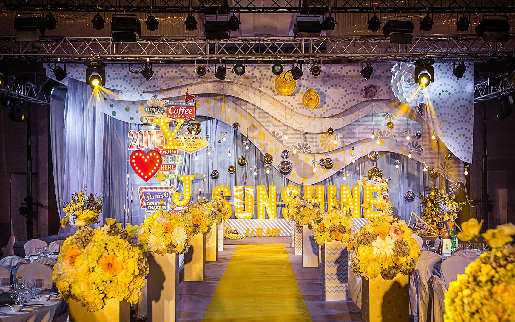 【宝隆婚礼】鲜艳的黄色主题婚礼