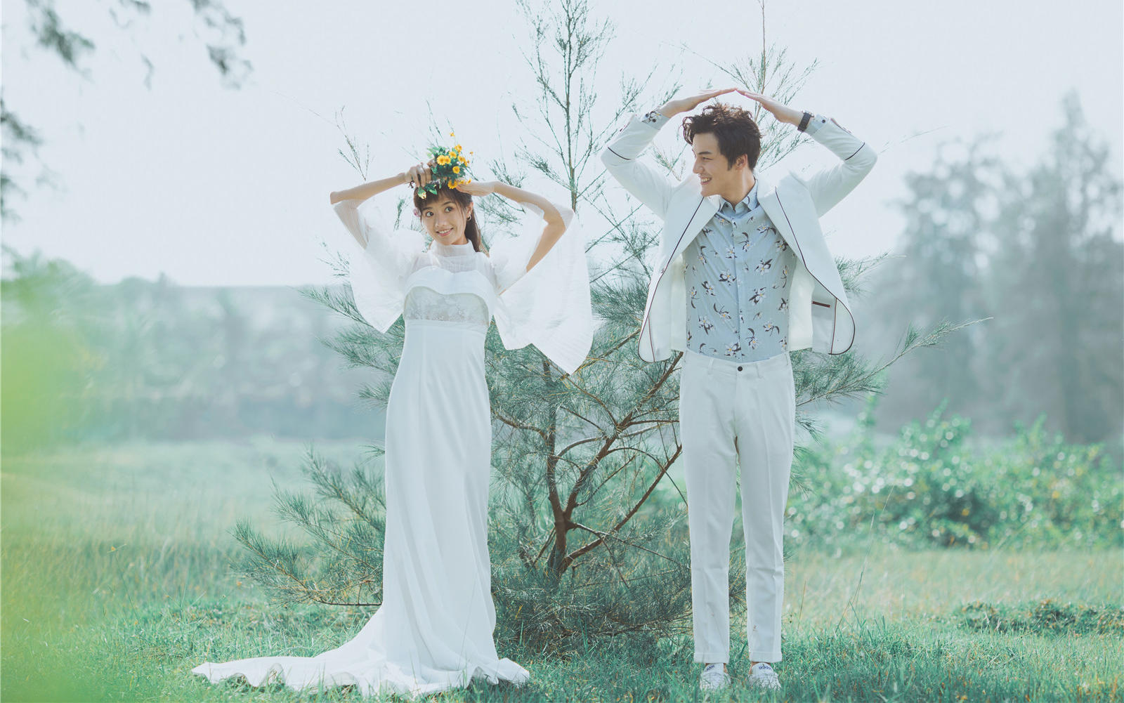 搶520?4D內景?鮮花造型韓式婚紗照