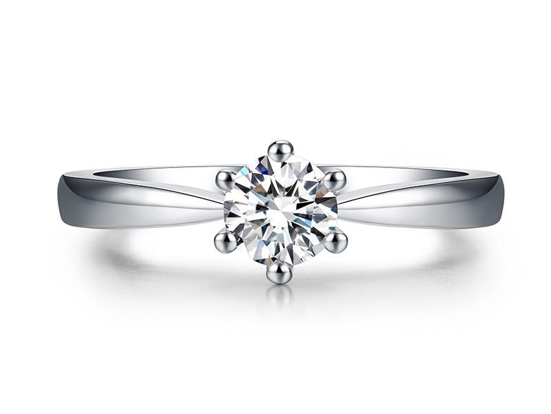 特际珠宝  18K金钻石女戒-30分GIA钻