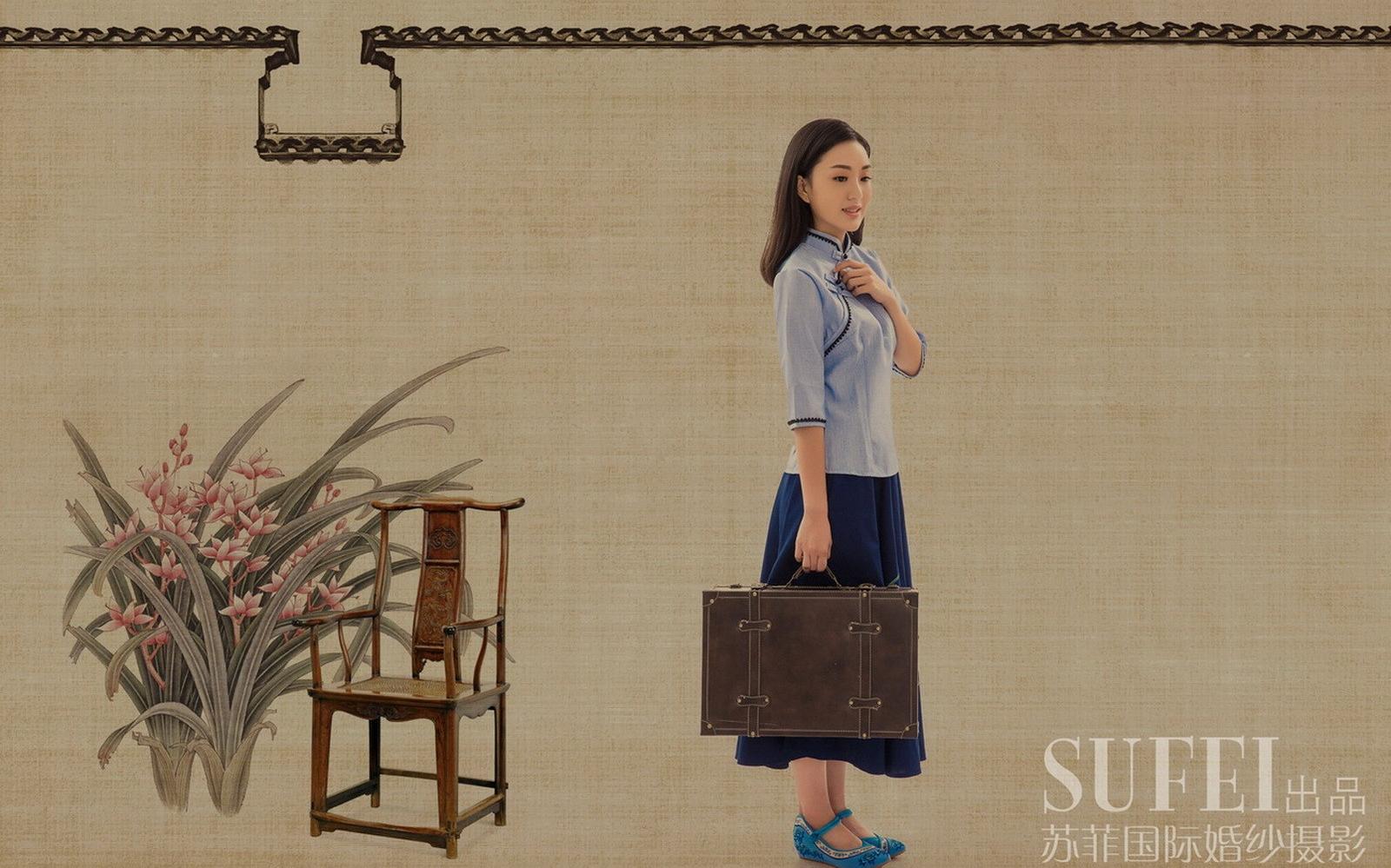 情侣蜜月拍结婚照成都拍婚纱照古韵韩式浪漫6299