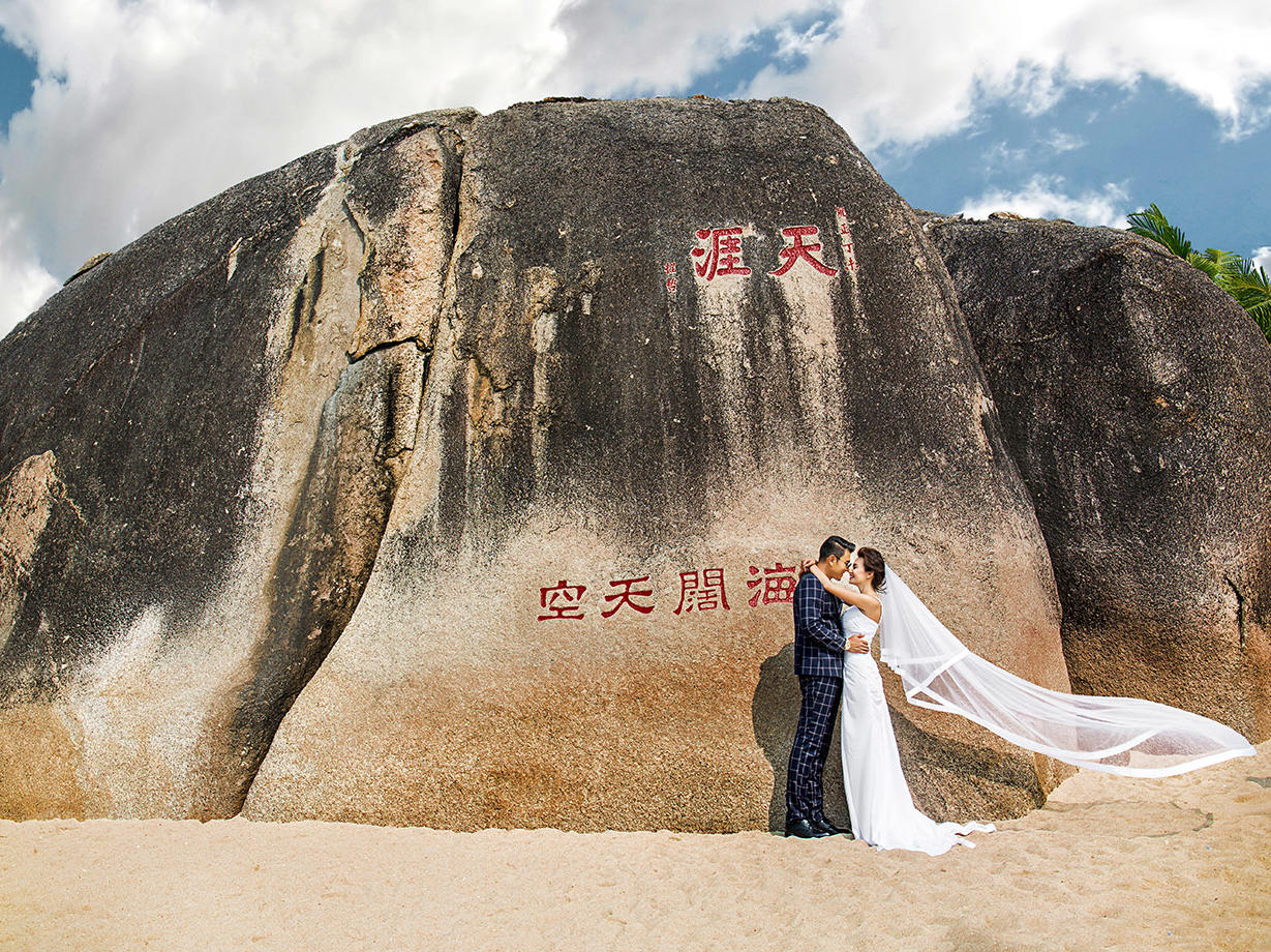 七彩玫瑰全球旅拍  浪漫三亚 天涯海角 西岛游艇