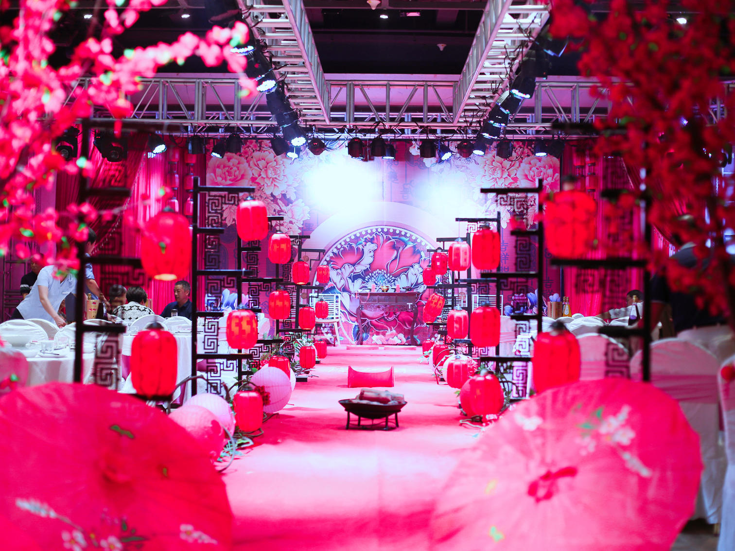 【喜库】新中式婚礼 中国红  花开富贵