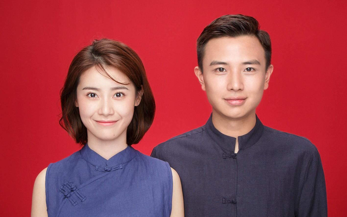 天真蓝 结婚登记照 民政局可用