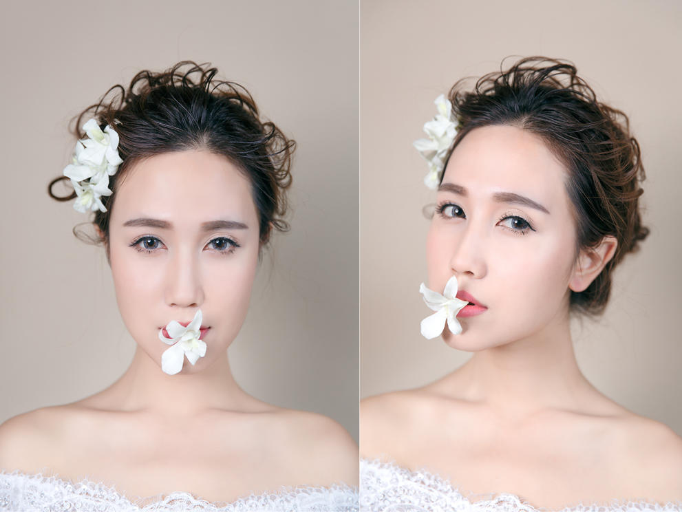 <赫蒂3周年超值租赁>婚纱礼服7件套+新娘跟妆