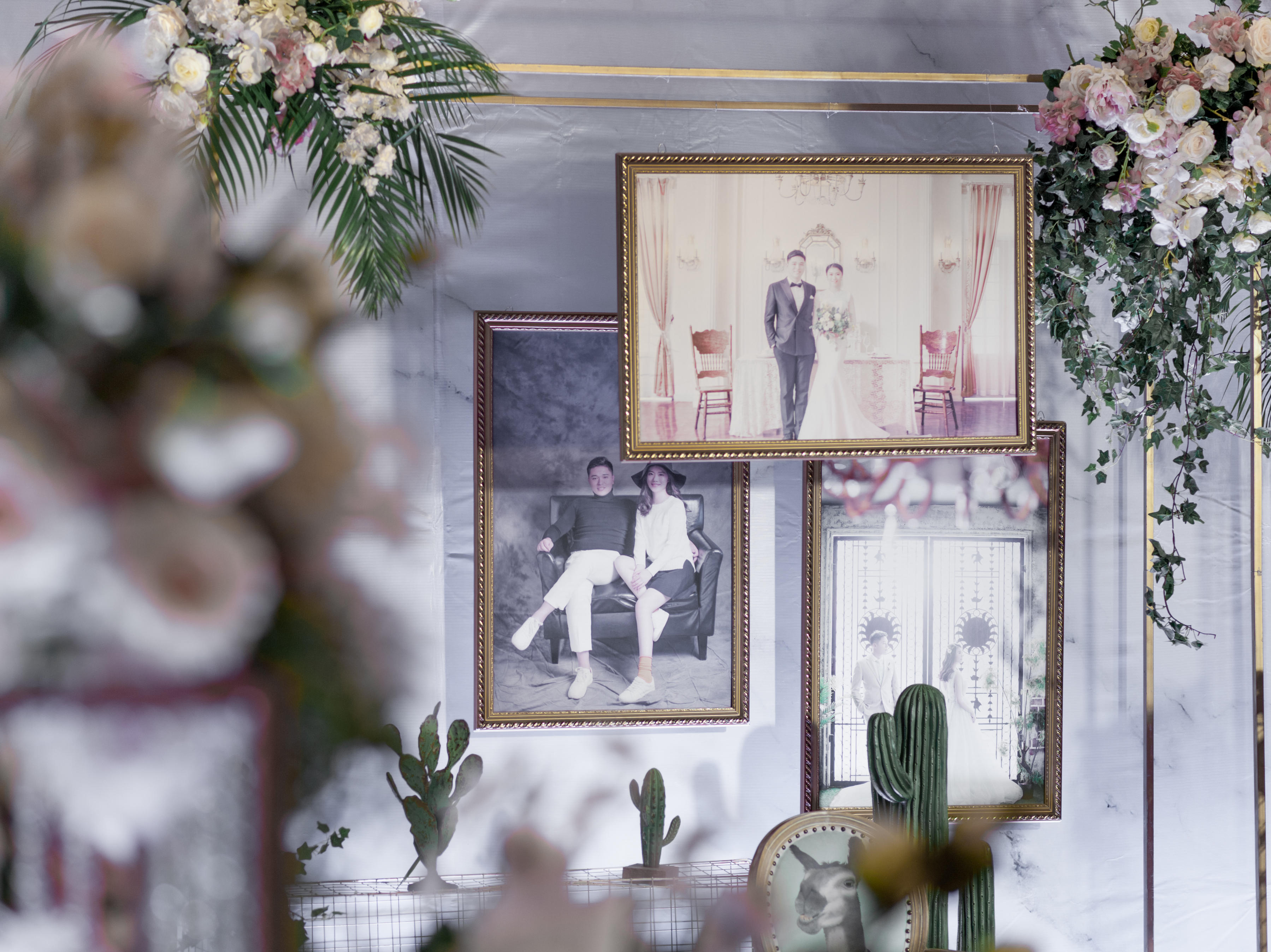 【花好月圆】大理石 小清新风 白绿 简约