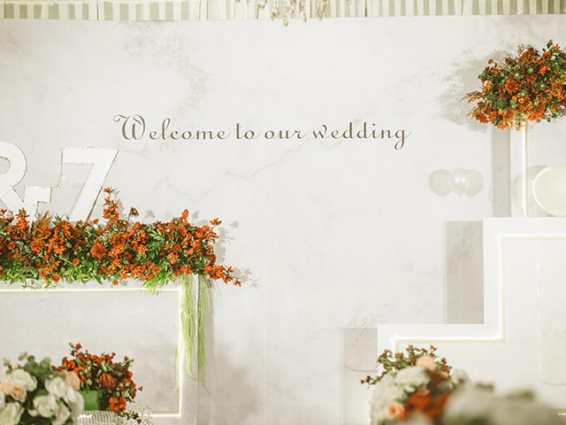 婚礼爆款——大理石纹，简约，简洁/别样红