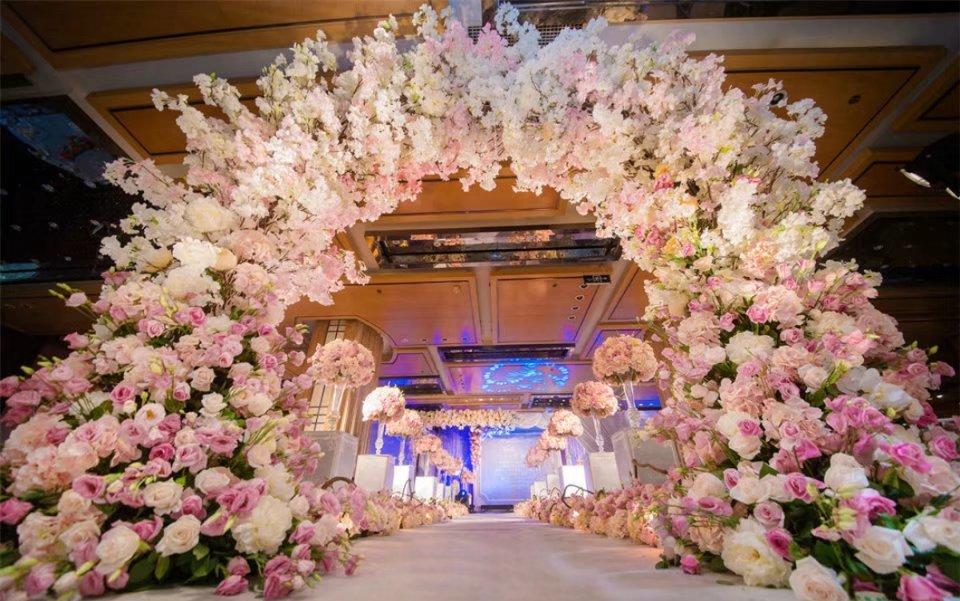 浪漫一站式户外鲜花婚礼套餐