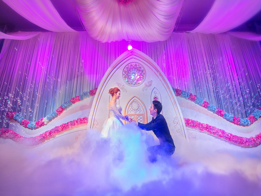 韩式浪漫粉紫色系主题婚礼《与璐同甘，共赴一生》