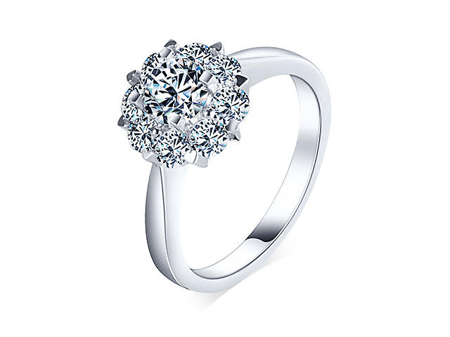 【爱当真·雪花款戒托·C04】星月相伴