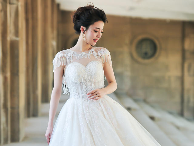 【绣阁嫁衣】粉色梦幻 飘逸 齐地 小清新必备款