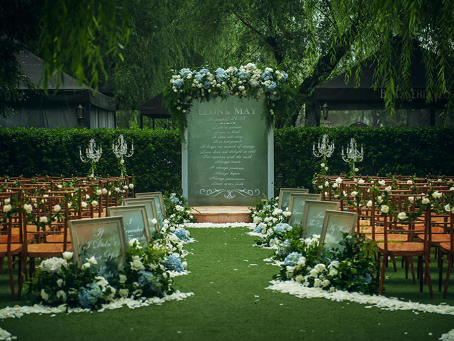 【九月婚禮】精致的藍(lán)白色系草坪婚禮