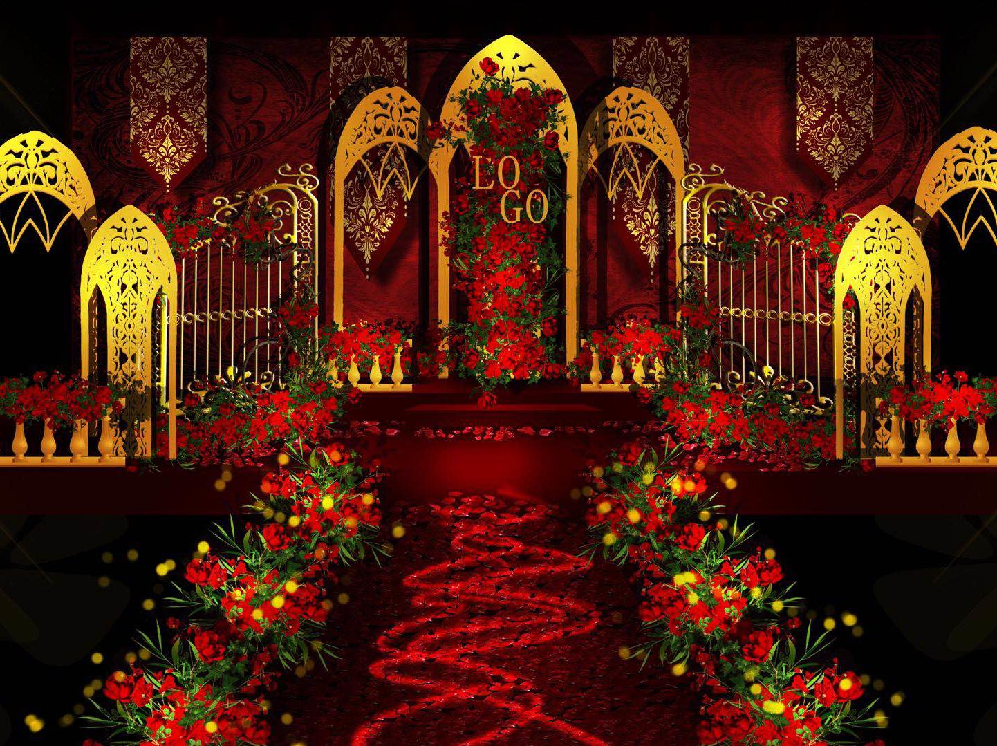 各类套系可选，图为婚礼效果图