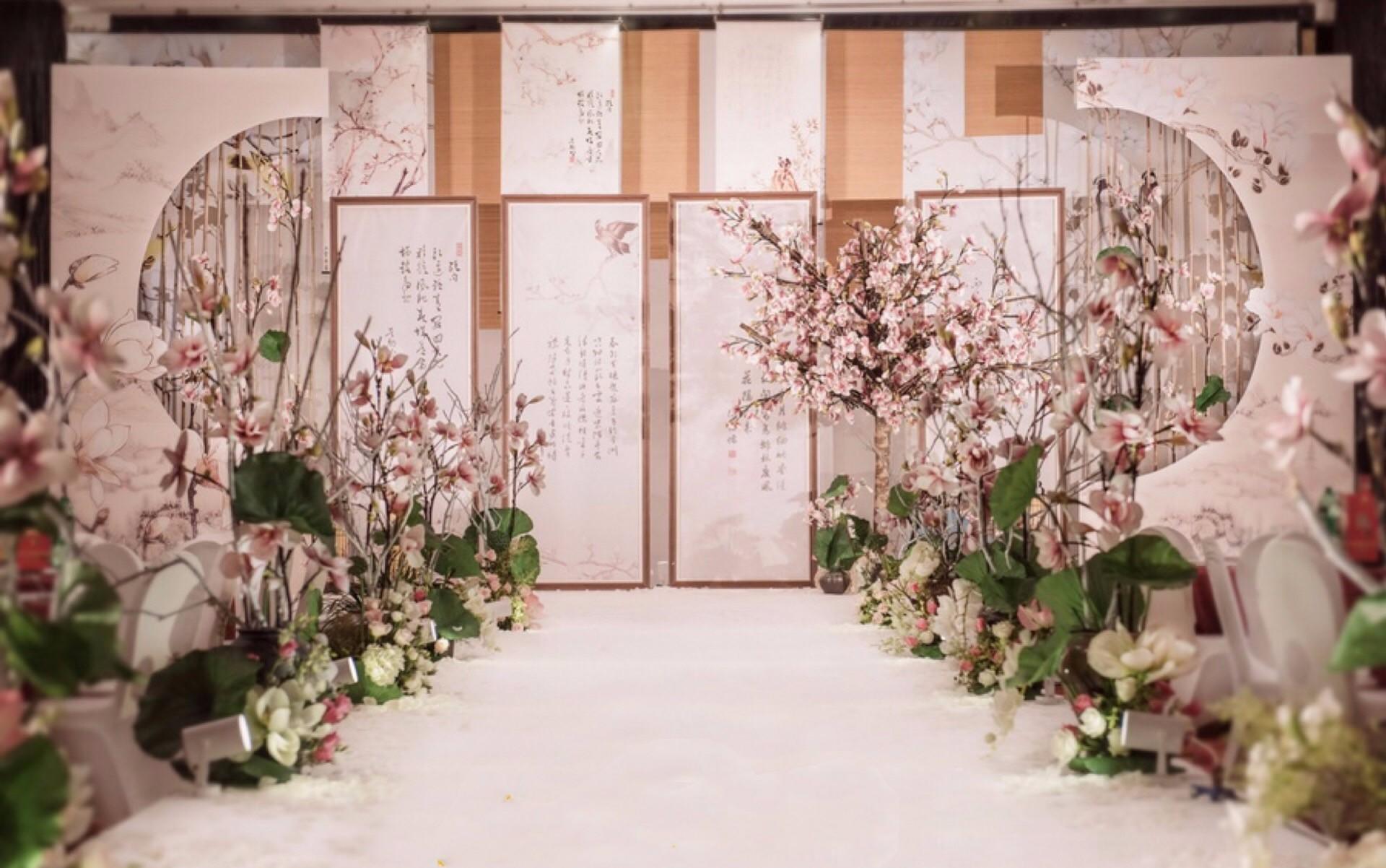 一场独特的新中式粉色婚礼