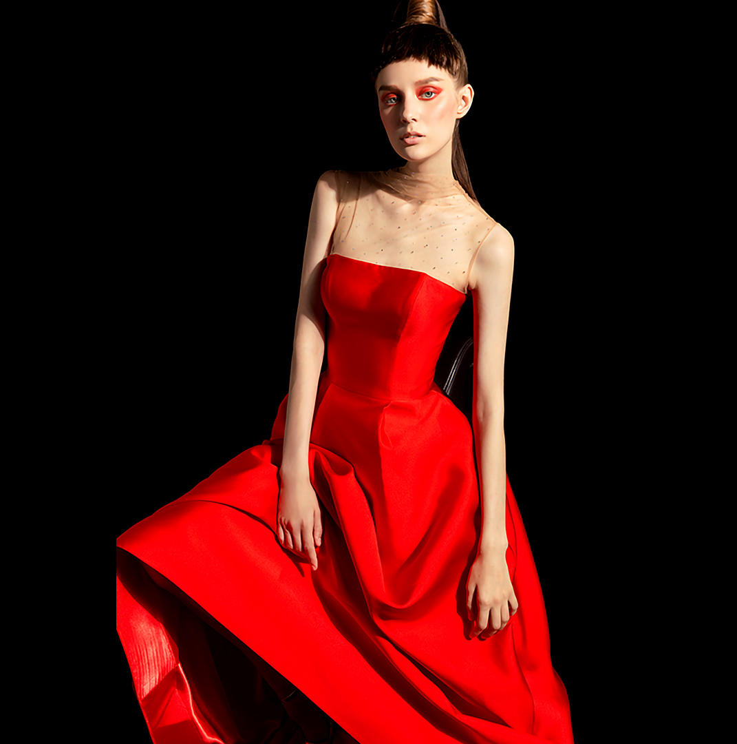 ONLYLOVE RED单品显瘦礼服一件