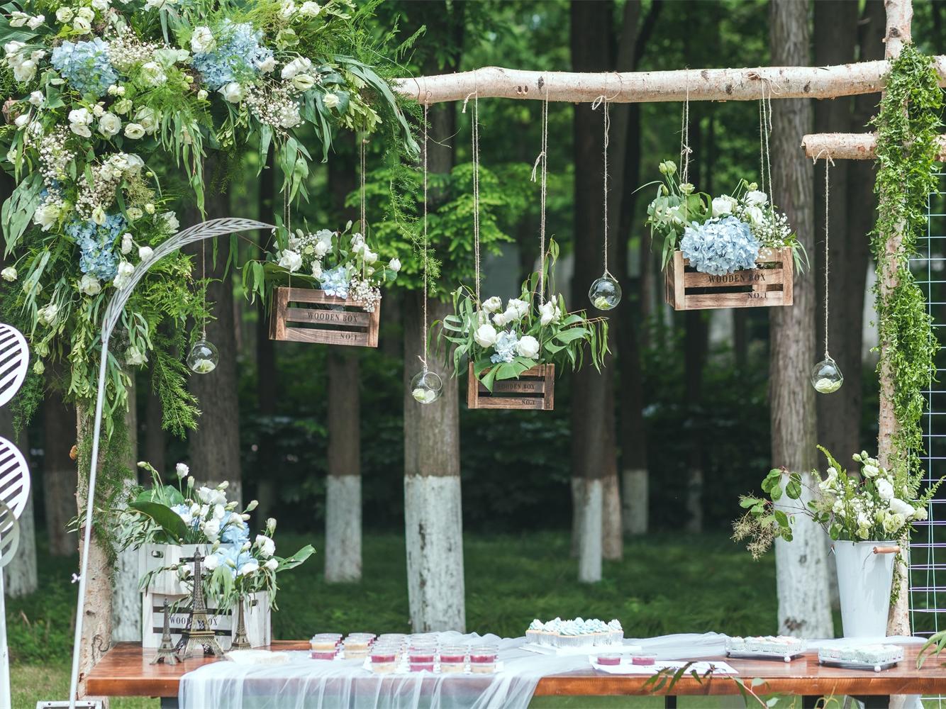 小清新户外婚礼——繁花似锦觅安宁，淡云流水度此生