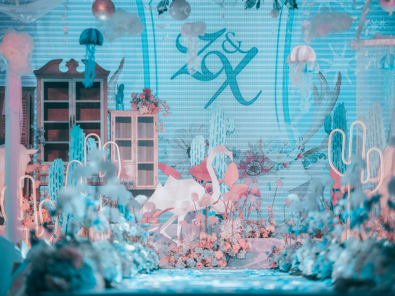 【东方万国】撞色小清新/带户外个性创意婚礼推荐