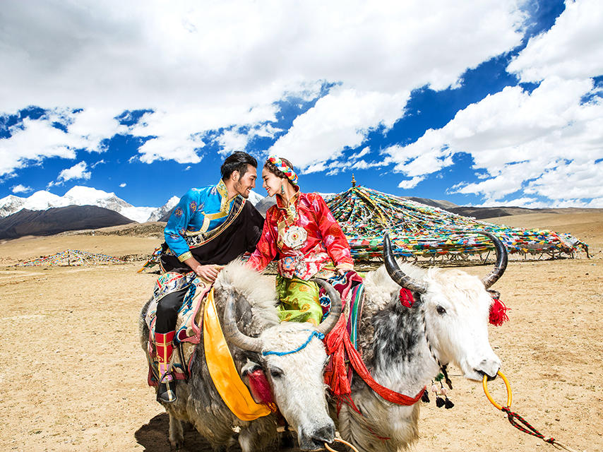 西藏纳木措旅游婚纱摄影