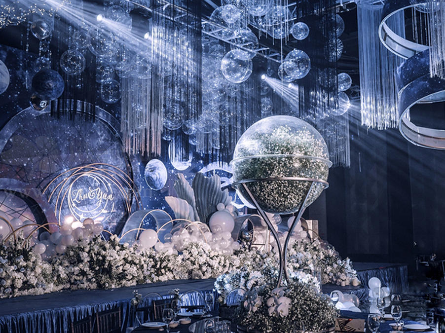 静谧蓝色婚礼 | 邂逅海洋极光