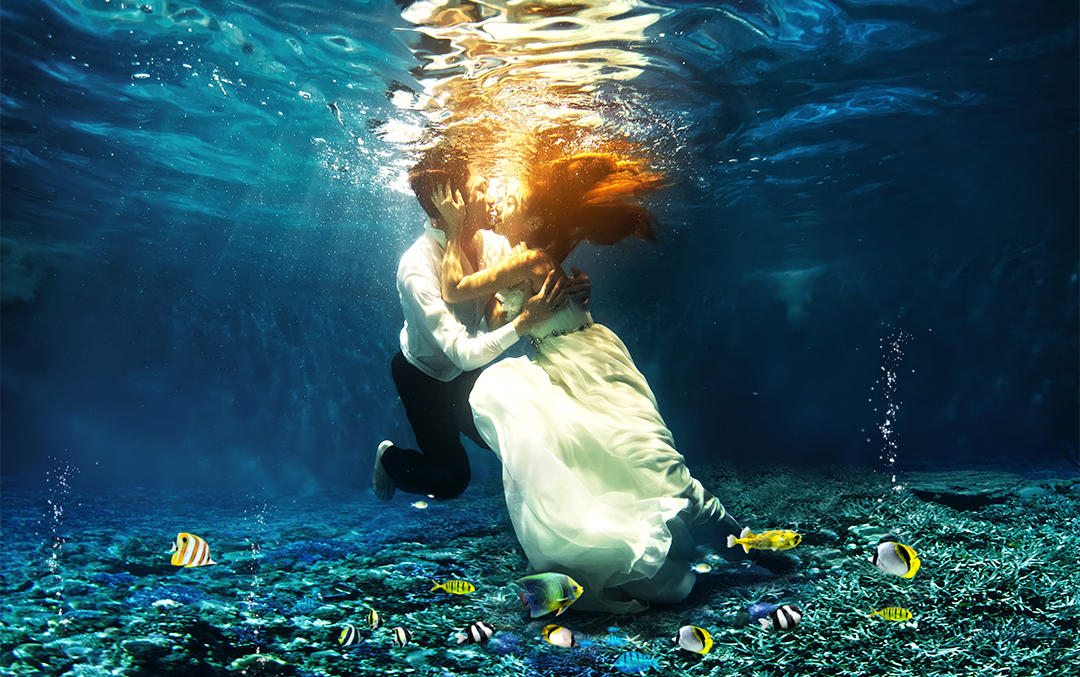 【艾菲儿】特色水下唯美婚纱，盛夏清凉体验