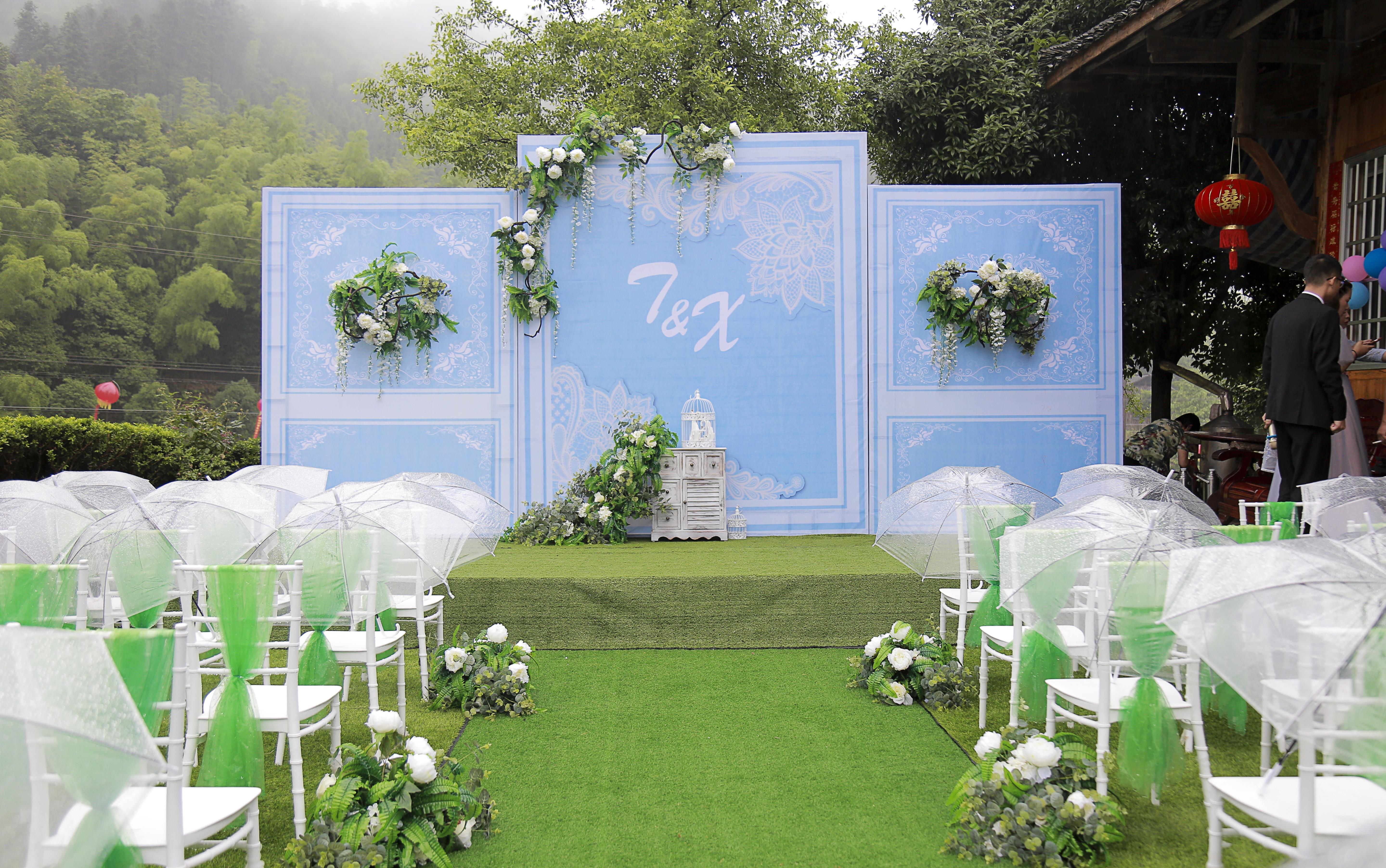 心有灵犀---浅蓝色户外婚礼