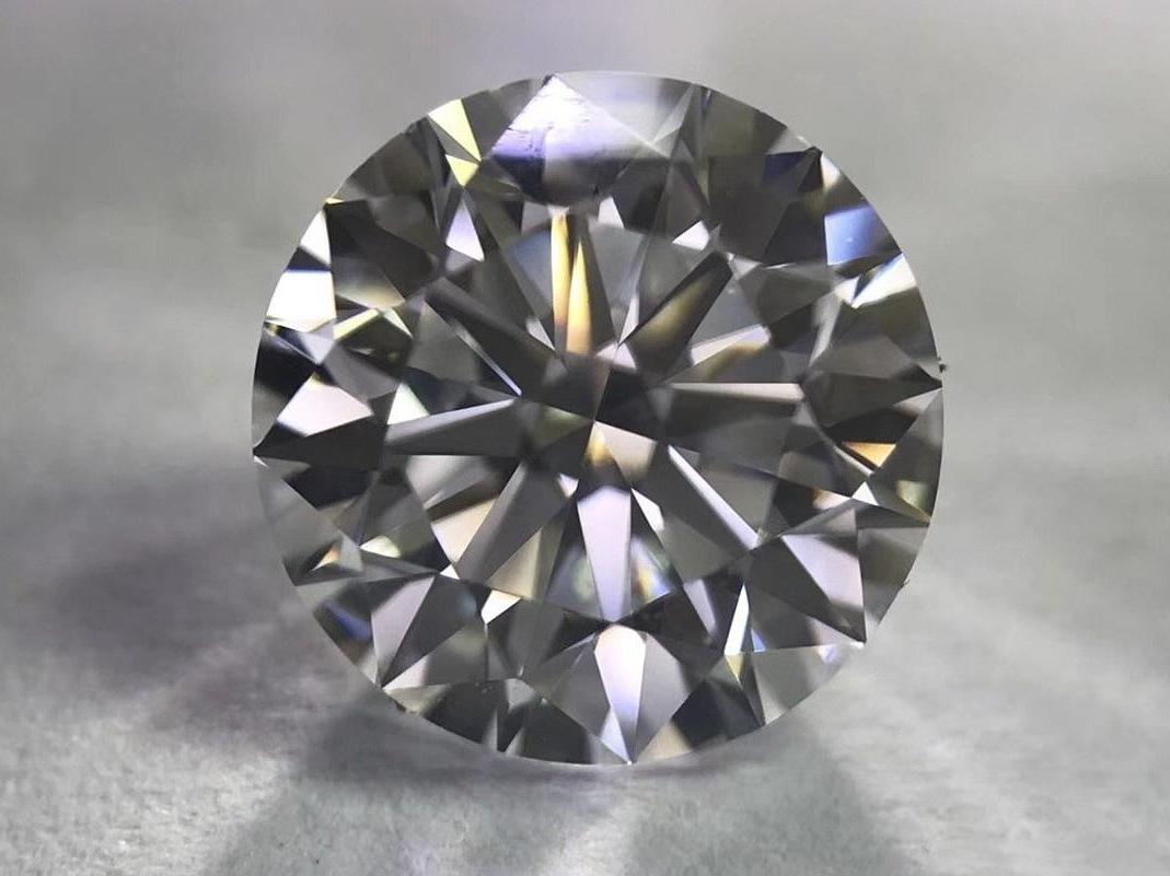 30分gia裸钻D/VS1/3EX/N无奶咖绿