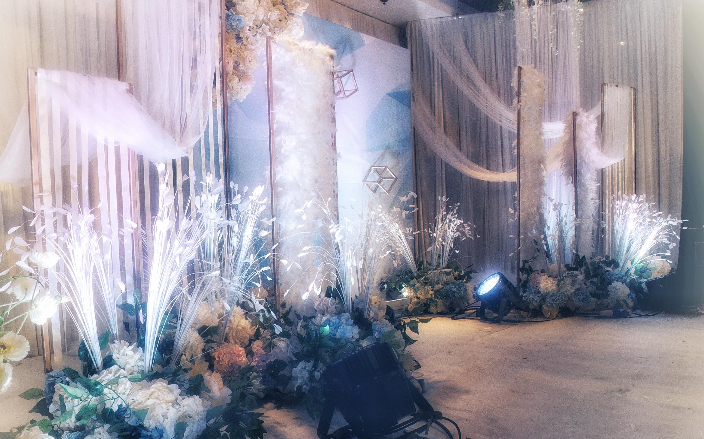 【岁玺婚礼】-蓝白韩系婚礼 命定的恋人