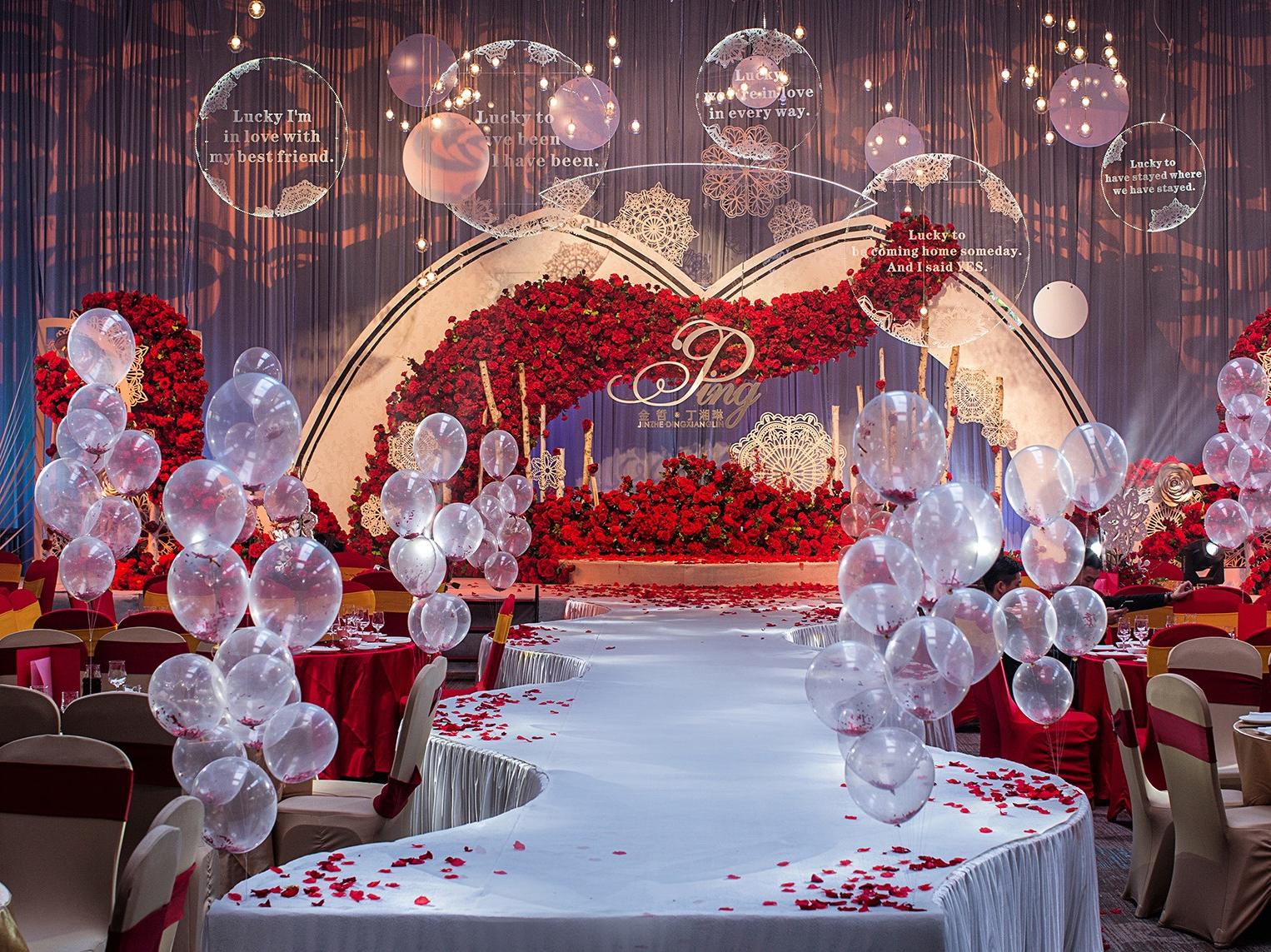 【鹿森婚礼】不含四大金刚 高性价比精致红色婚礼