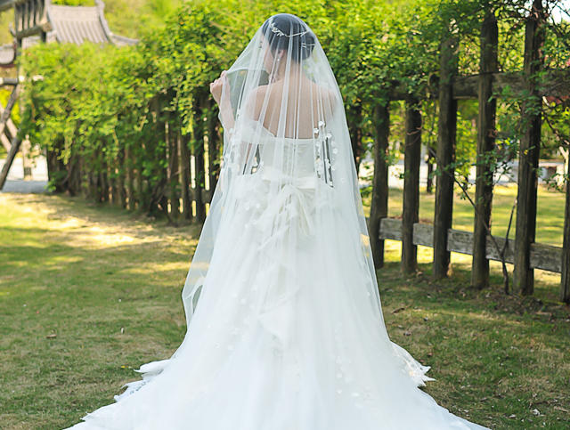 【绣阁嫁衣】设计感爆棚的腰间花长托