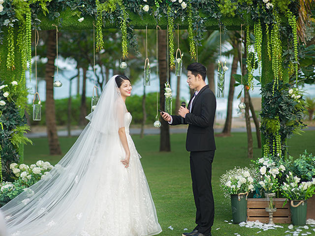 喜悠记丨浪漫清新三亚海岛婚礼·轻沁