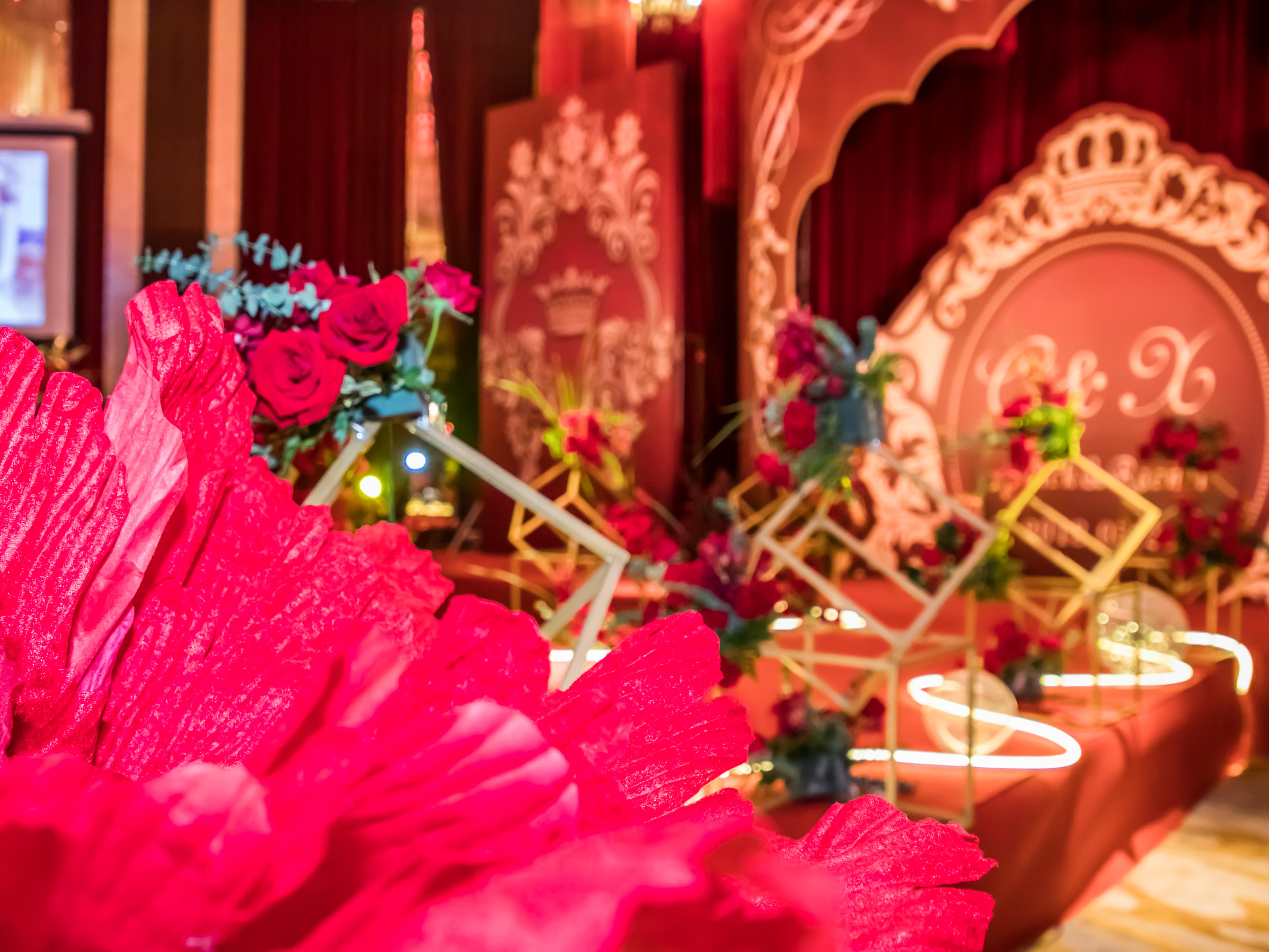 【爱度】巴洛克-红色复古风